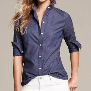 Banana Republic Non-Iron Chambray button up